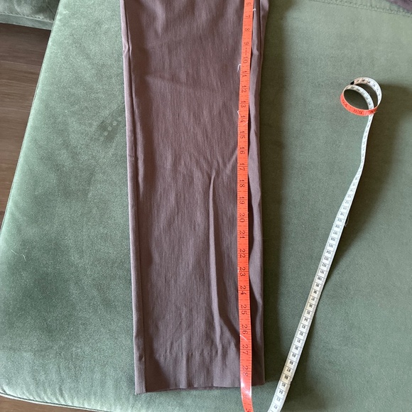 NWT Krazy Larry pull on stretch ankle pants in brown stretch S 6 - Picture 11 of 11